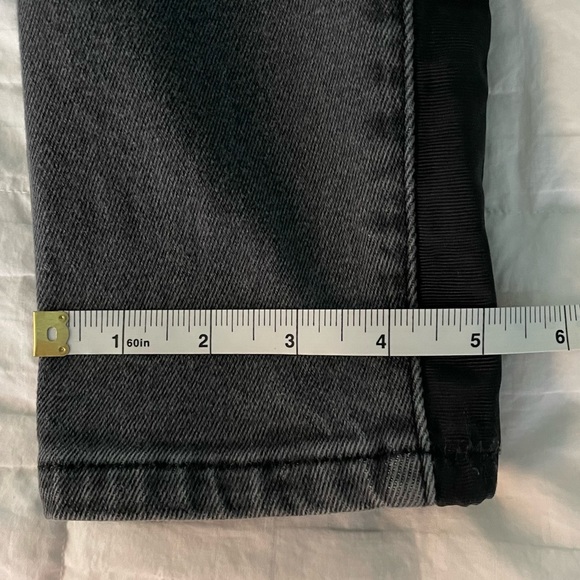 Cheap Monday Black Denim Jeans with Ribbon Stripes down the sides Size 26 - Picture 8 of 13